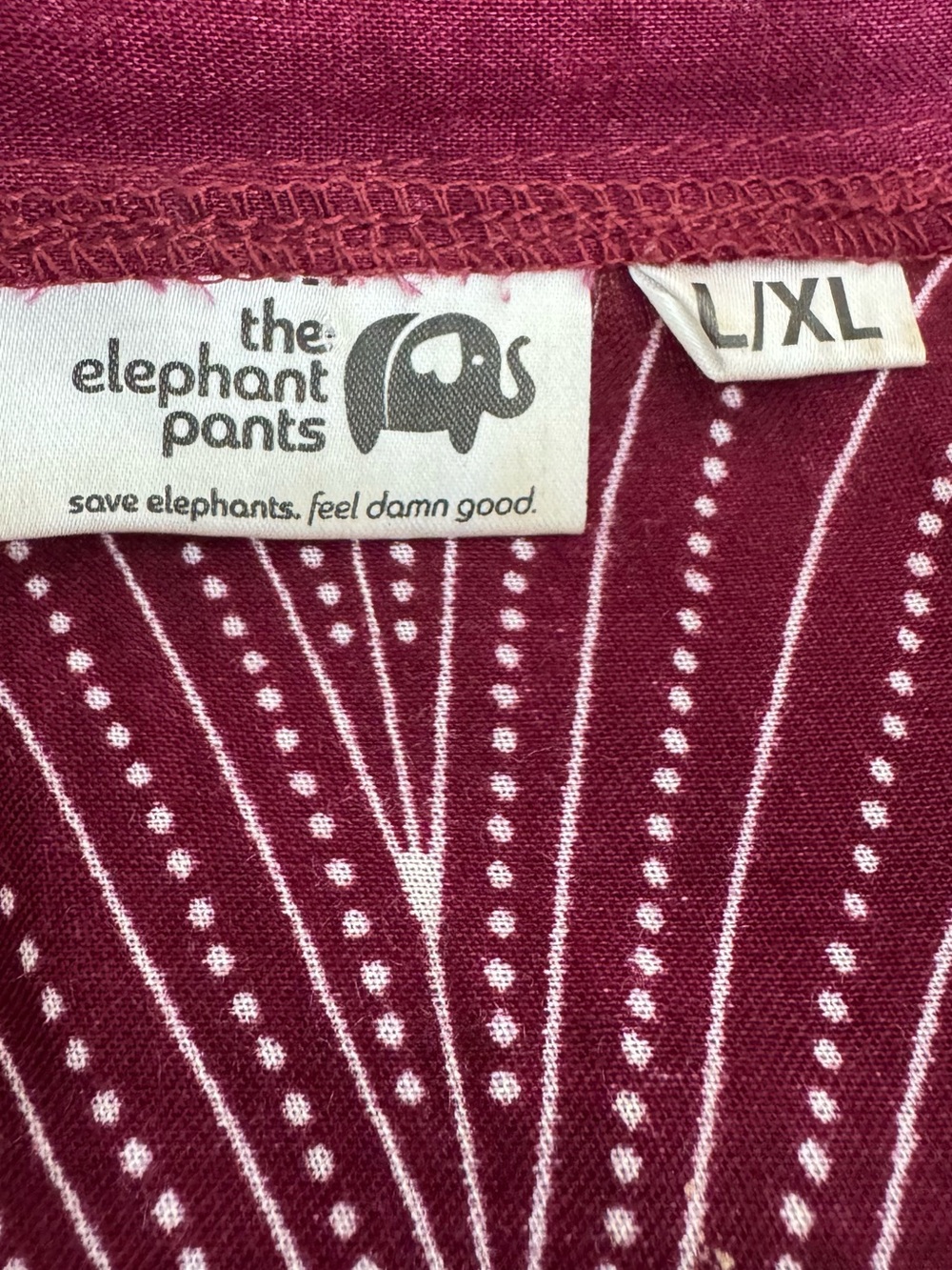 The Elephant Pants Elephant Aztec Tribal Print Kimono Cardigan L/XL Boho Long - Picture 6 of 9